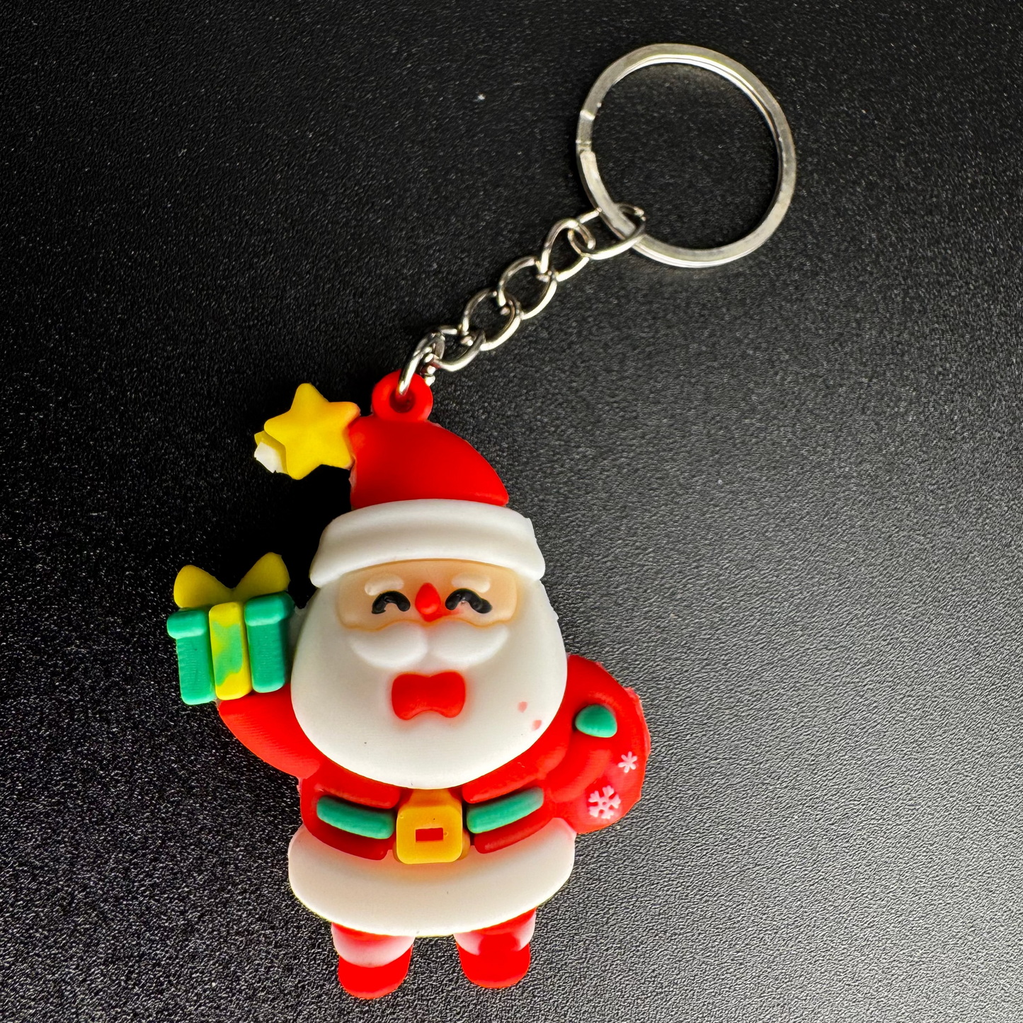 Santa Claus with a gift Keychain