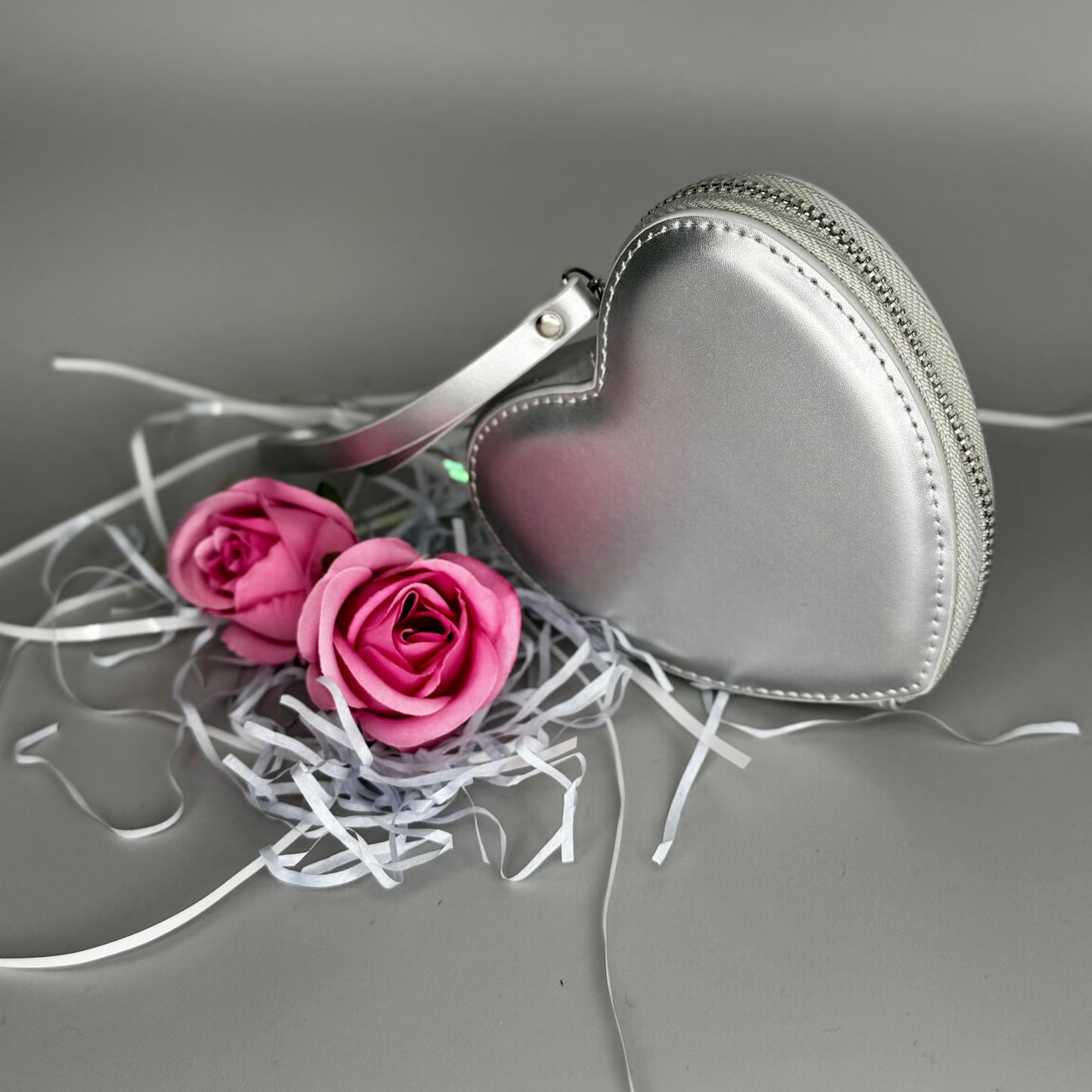 Dopamine Silver Heart Bag