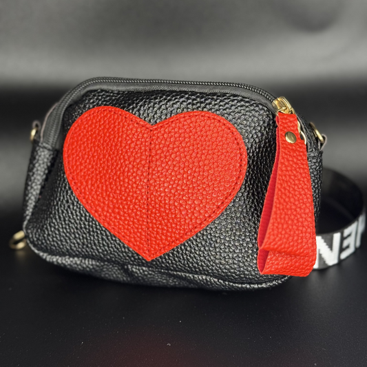 Patterned Heart Bag