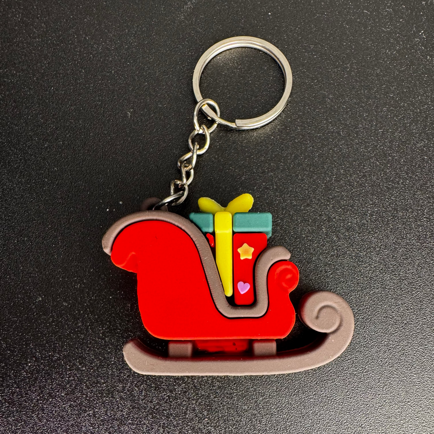 Santa’s Sleigh with Gift Keychain