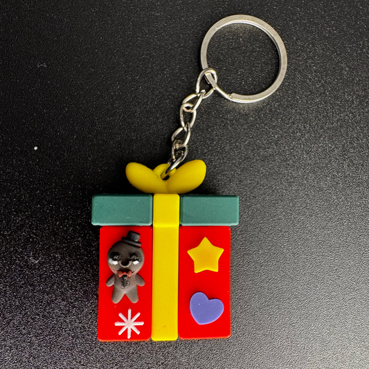 Christmas Gift Box Keychain