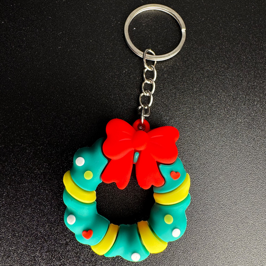 Christmas Wreath Keychain