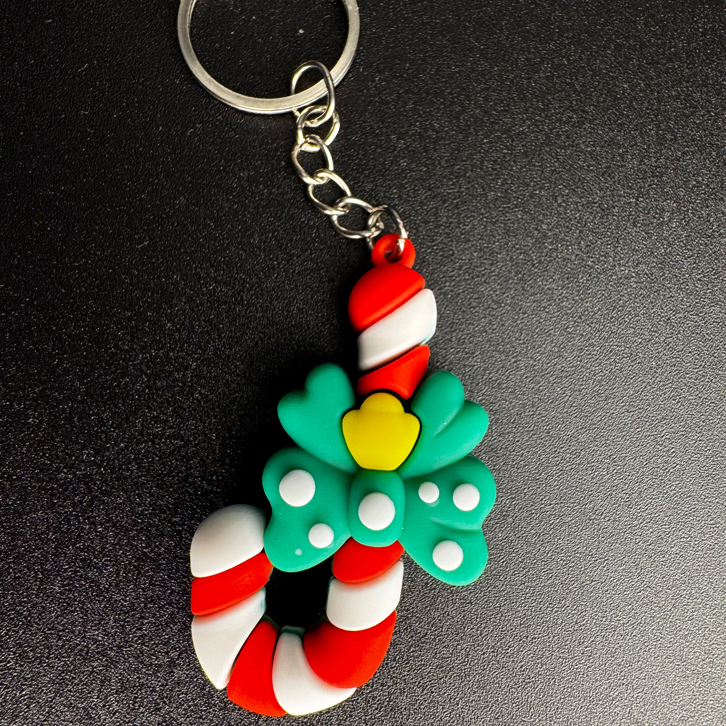 Candy Cane Keychain