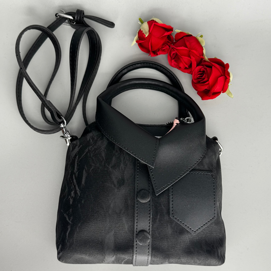 Black Shirt Hand/Shoulder Bag